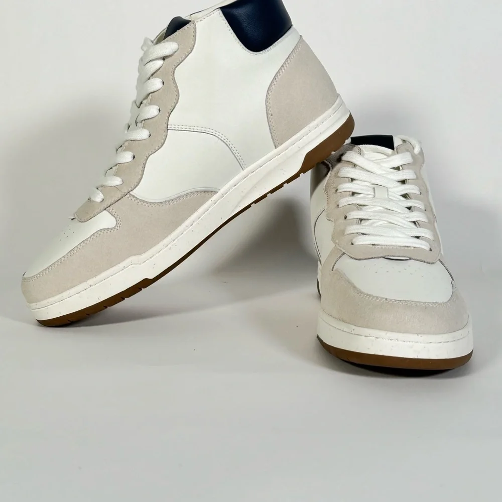 Madewell Court High-Top Sneakers in All White. - Picture 7 of 8